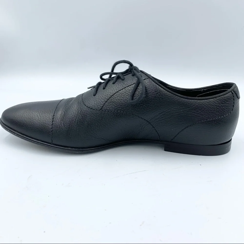 Gucci Pebbled Leather Black Oxfords Gucci 6 (US6.5) - Picture 8 of 15
